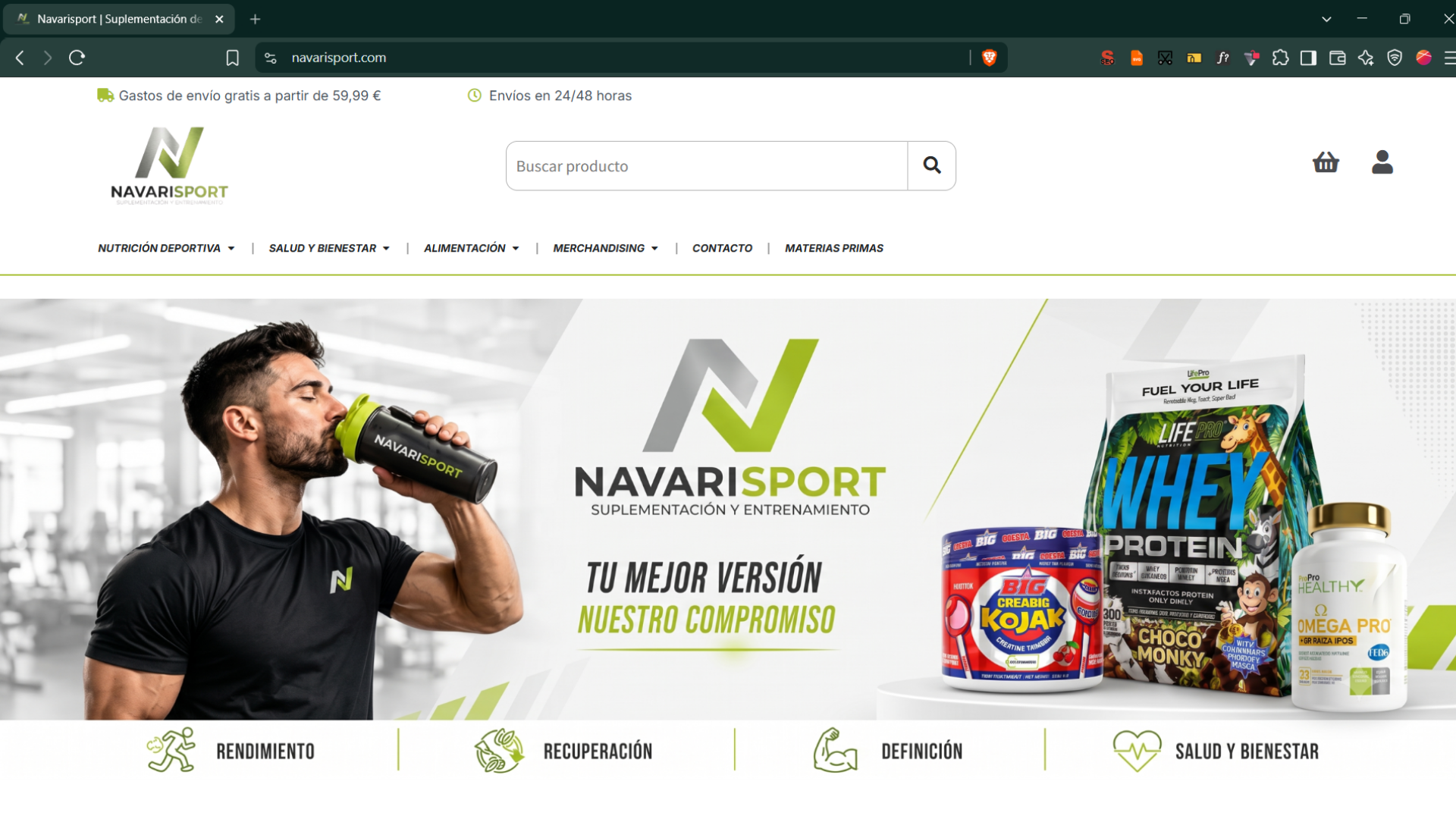 Navarisport - Tienda online de suplementación y entrenamiento