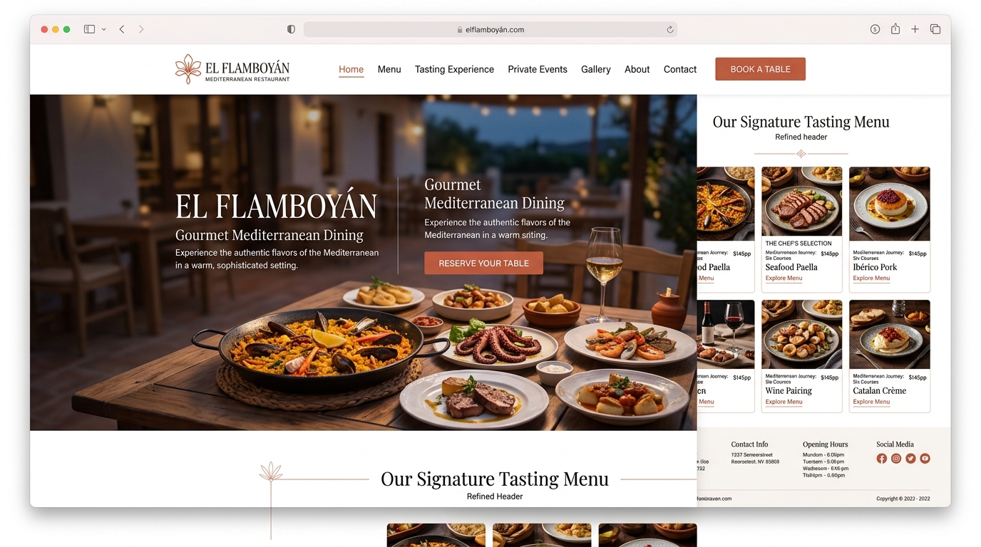 Elflamboyan.es - Restaurante mediterráneo